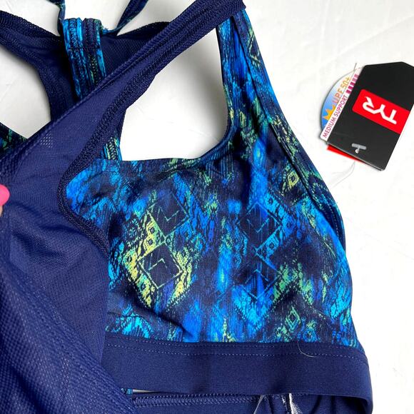 TYR Medium Support KAMALI HARPER 2n1 Tankini Swim Top Navy Royal Small 4/6  $50 - Picture 6 of 8